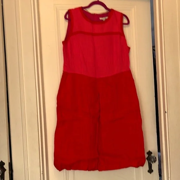 NWOT Boden 14L Front Pleat Back Zip Sheath Haymarket Dress - Picture 2 of 2